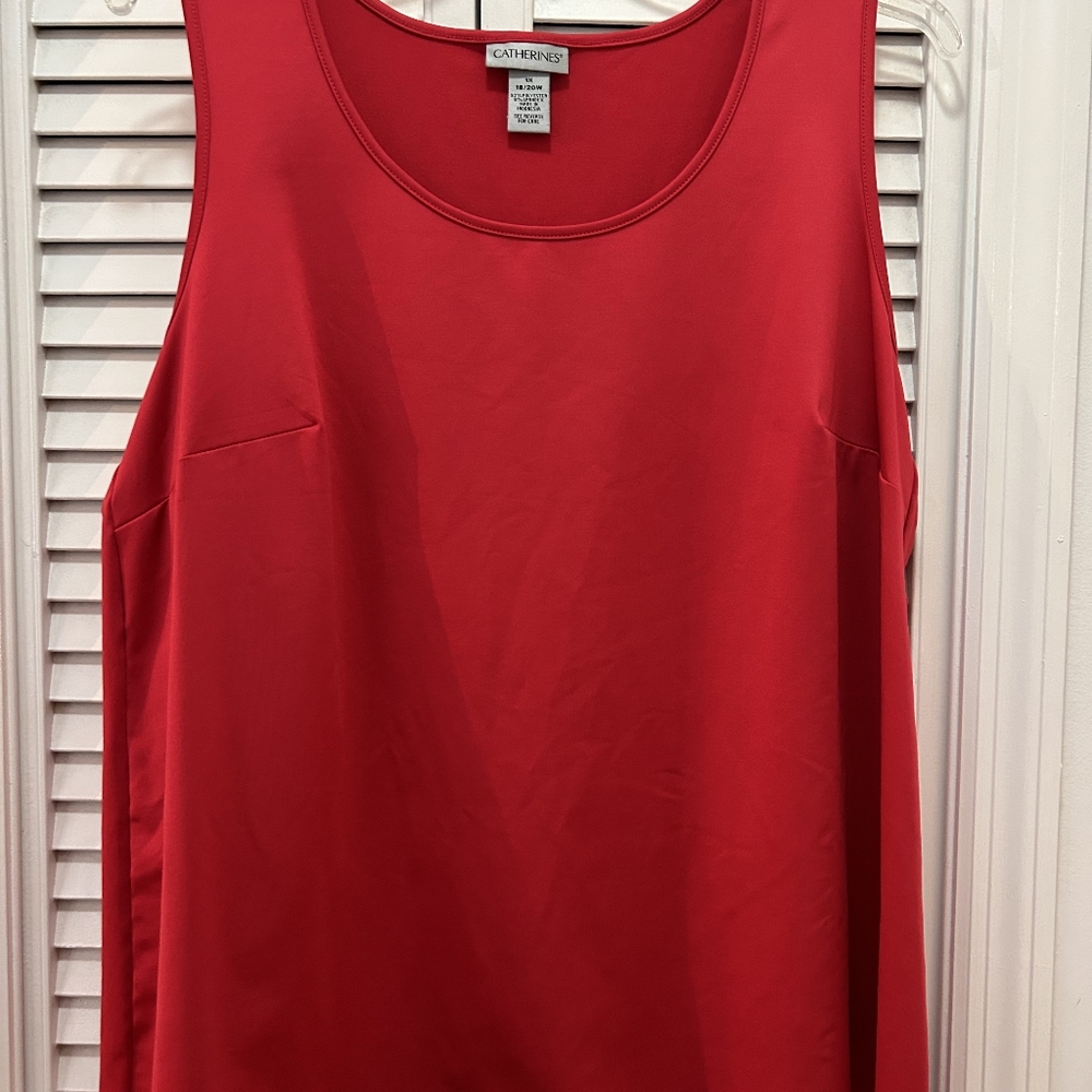 Catherines Red Timeless Tank Top